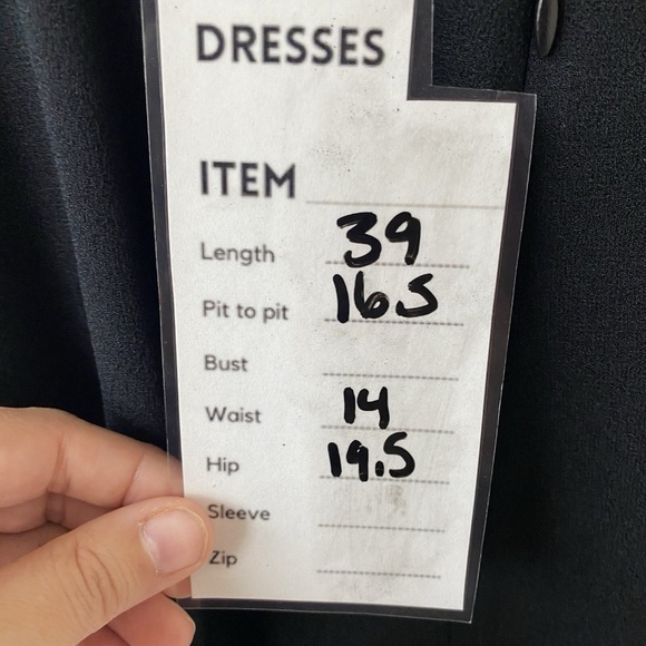 Vintage Ann Taylor black Tank dress low back Size 6 Lined - Picture 11 of 11